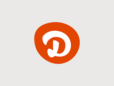 "D" Blot logo identity logo personal