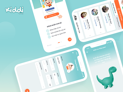 Kiddi App app applicaiton beesightsoft brain career child childcare family hospital kids product sketch ui uidesign