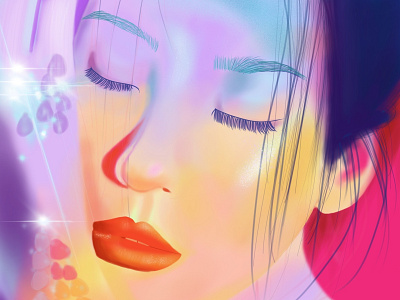 Siren digital illustration kpop painting procreate siren sunmi