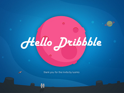 Hello Dribbble dribbble first hello invite shot thanks