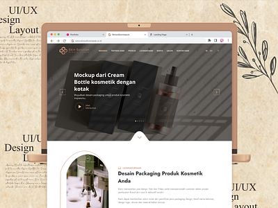 Cosmetic's Web Design cosmetics website design desktop ui ux web design website