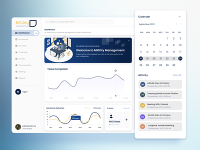 Hardware Management System : Desktop App Design