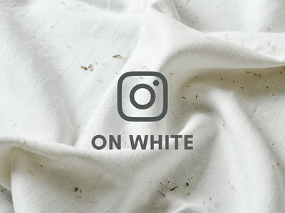22 instagram post templates themed "ON WHITE" 3d animation branding graphic design logo motion graphics ui