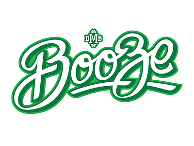 Booze beer booze hand drawn lettering type typography