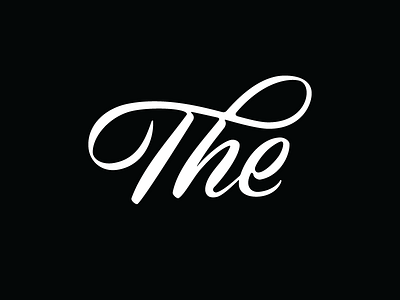 The hand drawn lettering logo script the typography