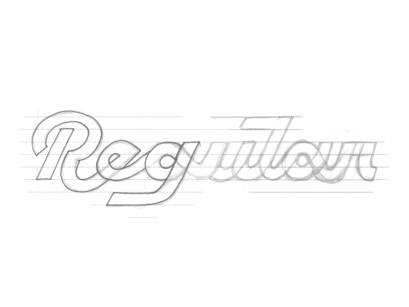 Reg gif lettering regular type