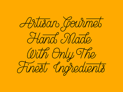 Artisan artisan gourmet hand lettering line stuff wip