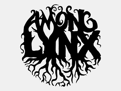 Among Lynx blues lettering logo rock roots typography wip