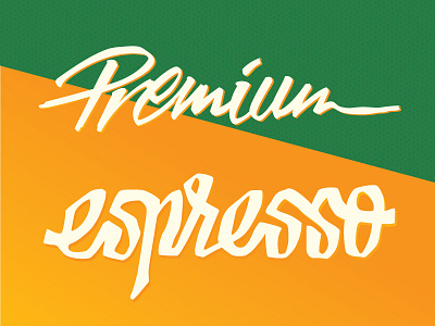 New Premium Espresso coffee espresso killed lettering premium