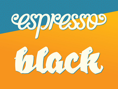 New Espresso Black coffee espresso killed lettering premium