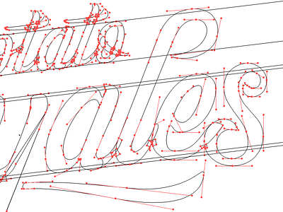 Patching Ales ale ales bezier lettering messy type