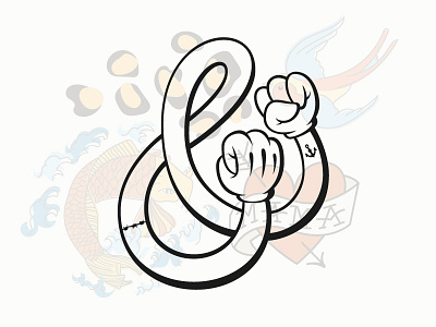 Boxersand #2 ampersand boxersand character illustration lettering sailor tats type typography vector