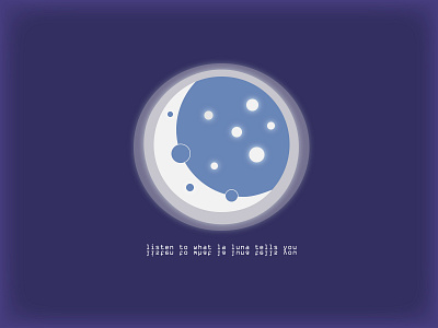 la luna design flat icon illustration logo