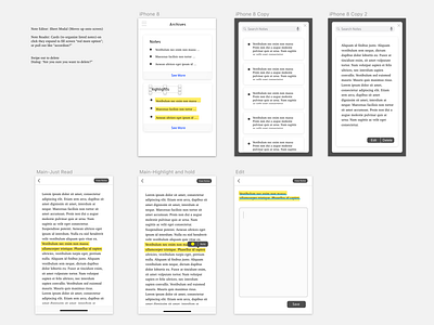 Note Taking App Exploration design ui ux