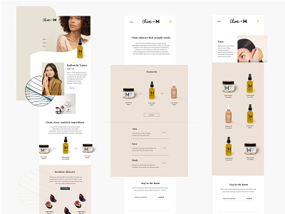 Olive + M, Mobile First branding design ui ux web