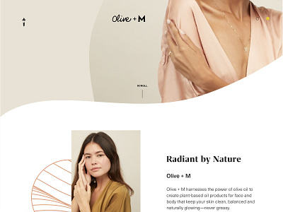 Olive + M, Menu Closed branding design minimal ui ux web website