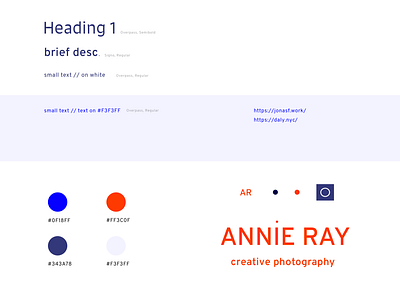 Annie Ray, Brand Assets