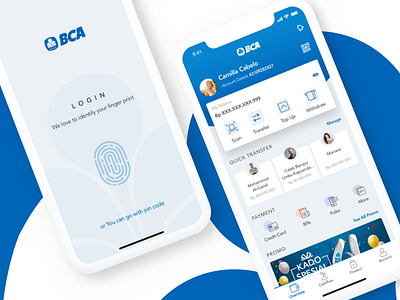 BCA apps exploration apps banking exploration finance fintech indonesia ios uidesign uidesigner ux design