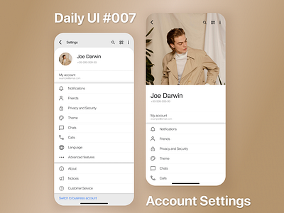 Daily UI #007 | Settings