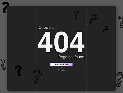 Daily UI #008 | 404 Page dailyui design figma graphic design illustration ui uiux user interface