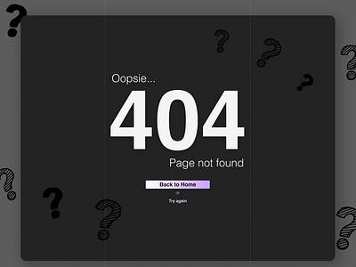 Daily UI #008 | 404 Page