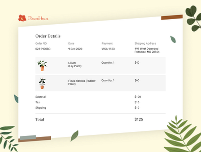 Daily UI #017 | Email Receipt dailyui design figma graphic design illustration ui uiux user interface