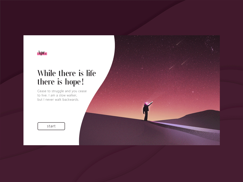 While there is life there is hope. effect，illustration meteor，people，snow，hope，dynamic
