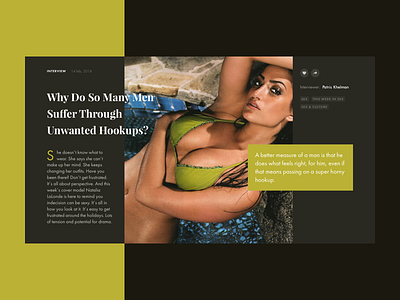 Playboy redesign concept #2 book design fashion interface magazine news photo slide ui uiux ux uxui