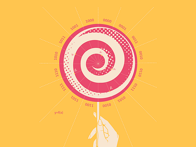 Lollipop And Binary Code Wheel