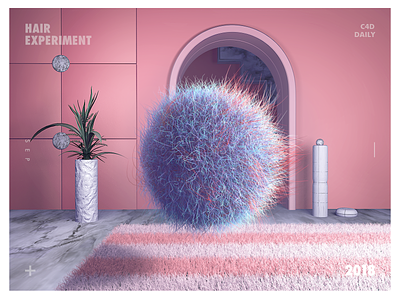 THE HAIR c4d pink