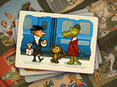 Old Soviet Cartoons Pixel Art