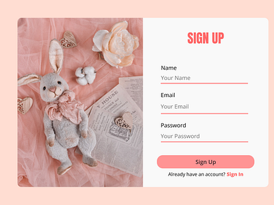 Sign Up Design #001