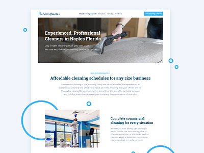 servicingnaples landing page clean clean design clean ui hero hero banner hero image landing landing page layout uidesign web webdesign