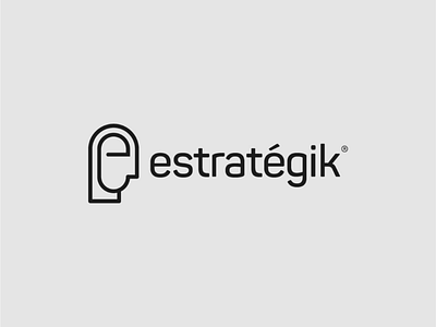 estratégik - logo design