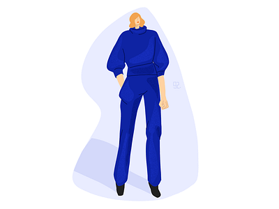 Blue suit 2 illustration illustrations