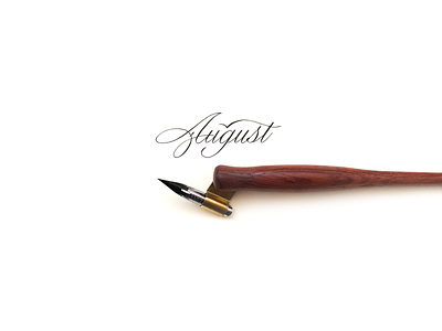 August calligraphy copperplate pointed nib