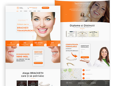 Landing Page for dental clinic clinic dent dental clinic landig page ui design ux design web design web site