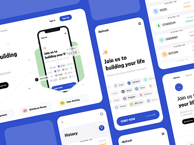 Refresh - Web Design and App for Сrypto Exchange