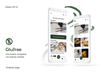 Glufree - Gluten free app (ES) app design designui figma gluten glutenfree ui