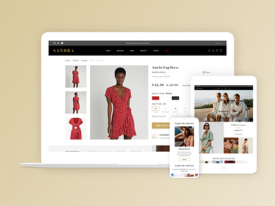 E-Commerce website UI Concept clothing e commerce fashion online shopping responsive design wear web design web ui