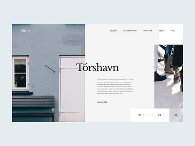 See & Do in the Faroe Islands aesthetic animation behance faroe faroe islands gif grid minimalism mountains mp4 slider typography ui ui ux uidesign web webdesign