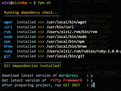 shell scriptin' dependency checks & auto environment setup