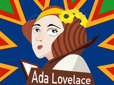 Ada Lovelace 贴纸版 graphic design ui