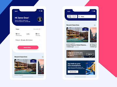 Hotel App ui