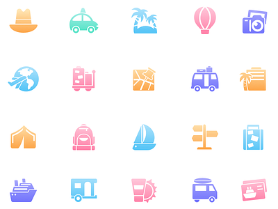 Icon Travel illustrations