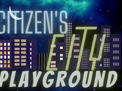 Citizen's city playground 3d branding graphic design logo