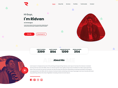 One Page Portfolio Website