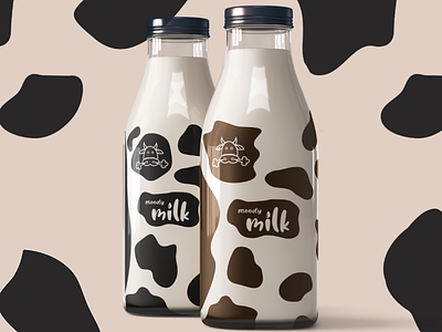Moody Milk brand branding canva design freelance graphic design illustration illustrator limerick logo marketing milk pattern photoshop typography vector