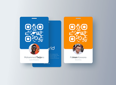 PrivyID Employee Lanyard - Nightly Practice blue branding card design employee graphics idcard lanyard privyid qrcode redesign rework