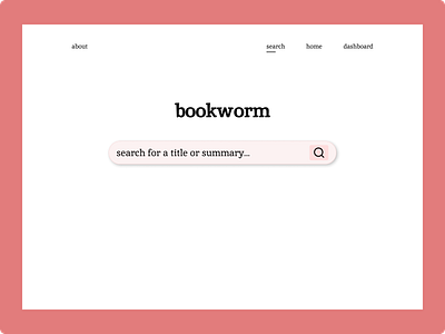Bookworm Search Page app branding dark dashboard design designer graphic design illustration light logo menu minimal search ui ux vector webdesign website